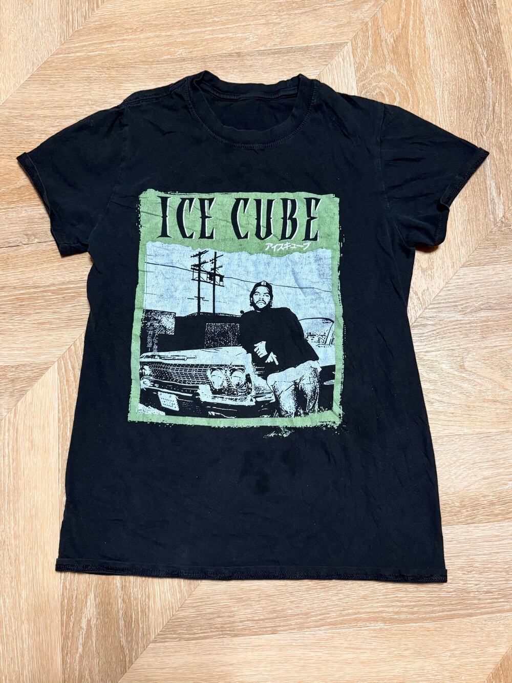 Ice Cube Lowrider Black Graphic Rap Tee Small 100% Cotton